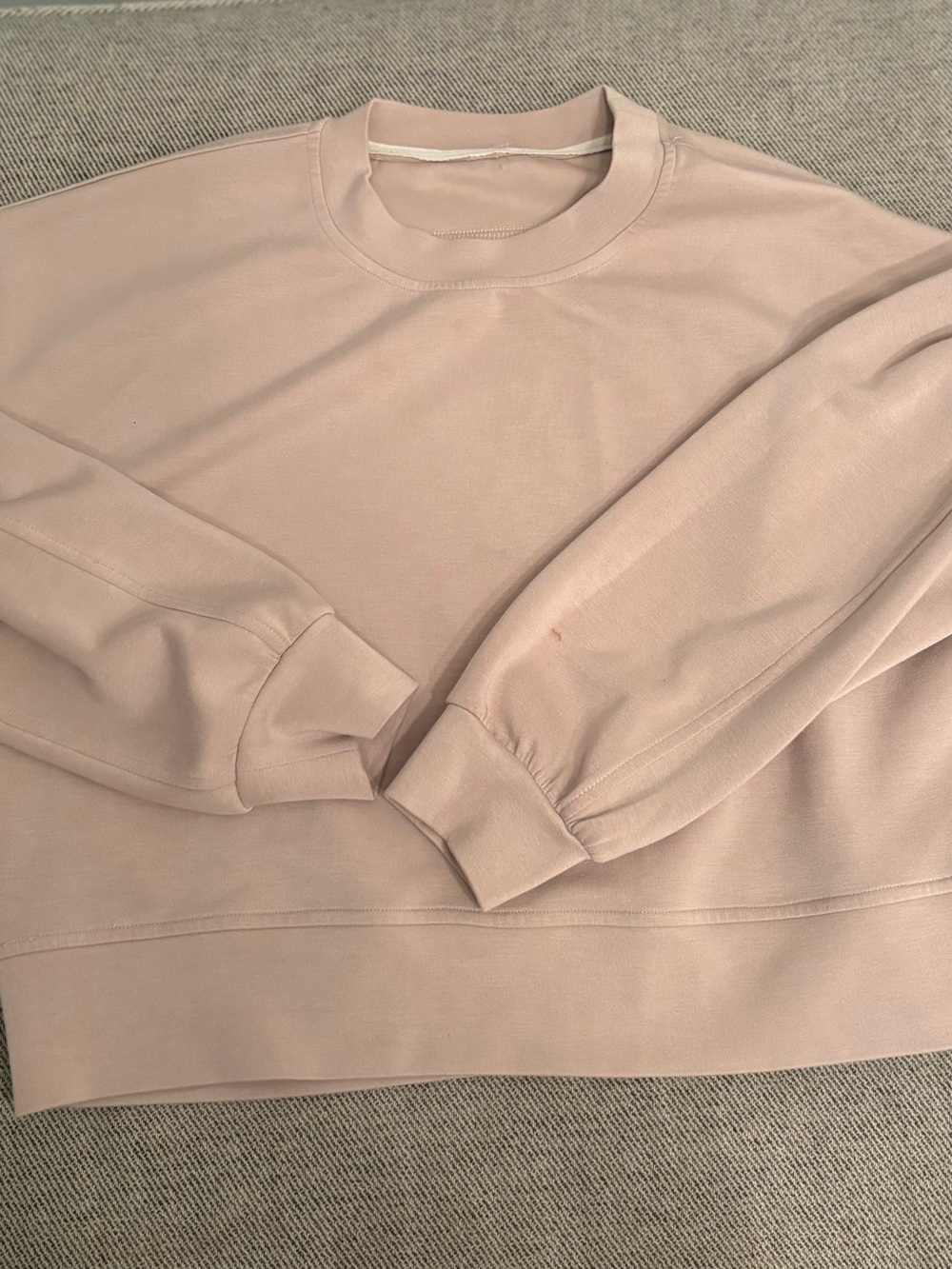 lululemon athletica pale mauve tee with logo